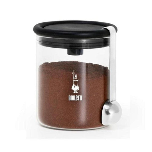 Bialetti 250 g Mokkaglas für Kaffee (mit Verschluss), Glas