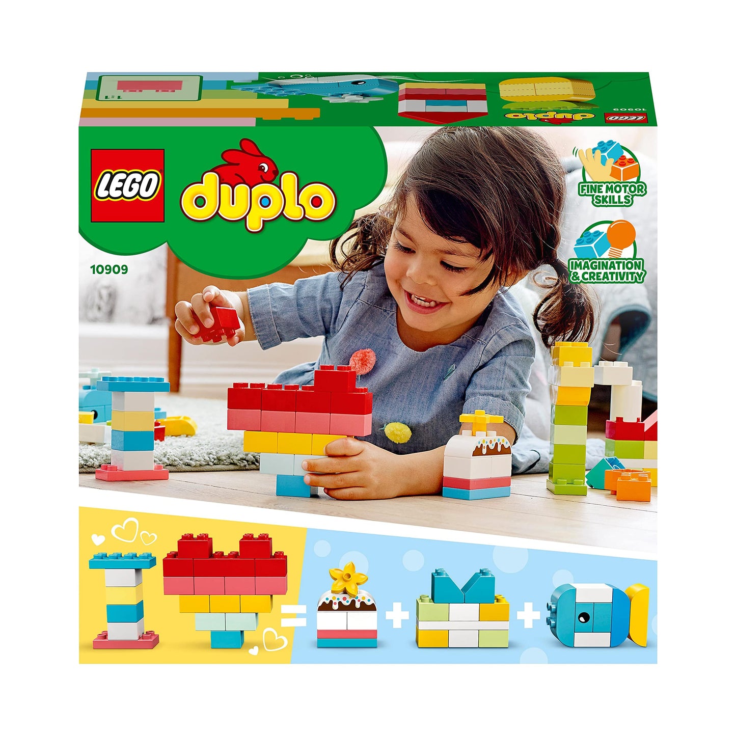 Lego 10909 DUPLO Classic Mein erster Bauspaß, Bausteine-Box, Konstruktionspielzeug, Lernspielzeug zur Entwicklung und zum Lernen für Kleinkinder ab 1,5-3 Jahre