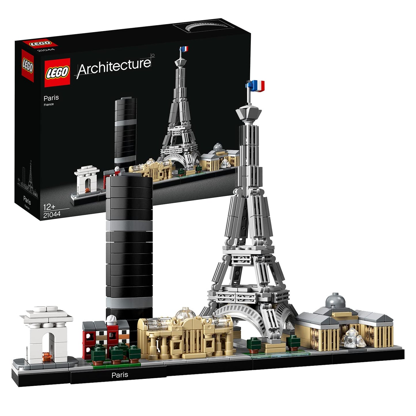 LEGO 21044 Architecture Paris Model Building Set with Eiffel Tower and The Louvre Model, Skyline Collection, Office Home Décor, Collectible Gift Idea