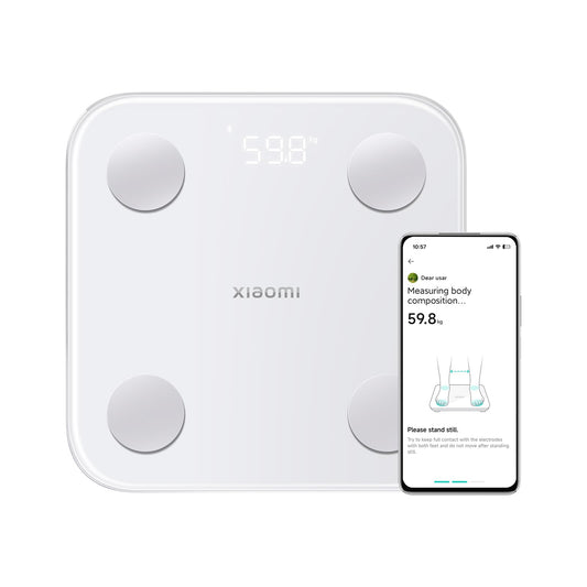 Xiaomi Body Composition Scale S400, Bluetooth Led Display Digital Weighing Bathroom Scales With iOS/Android Smart App Get 25 Item Body Composition Index Report, Max 330lb/150kg