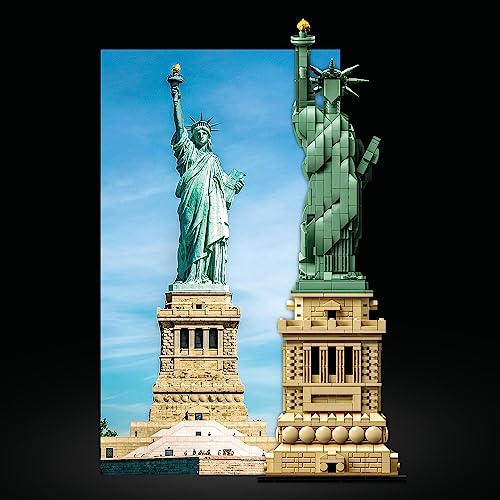 LEGO 21042 Architecture Freiheitsstatue, Modell zum Bauen, New York Souvenir, Geschenkidee für Kinder und Erwachsene