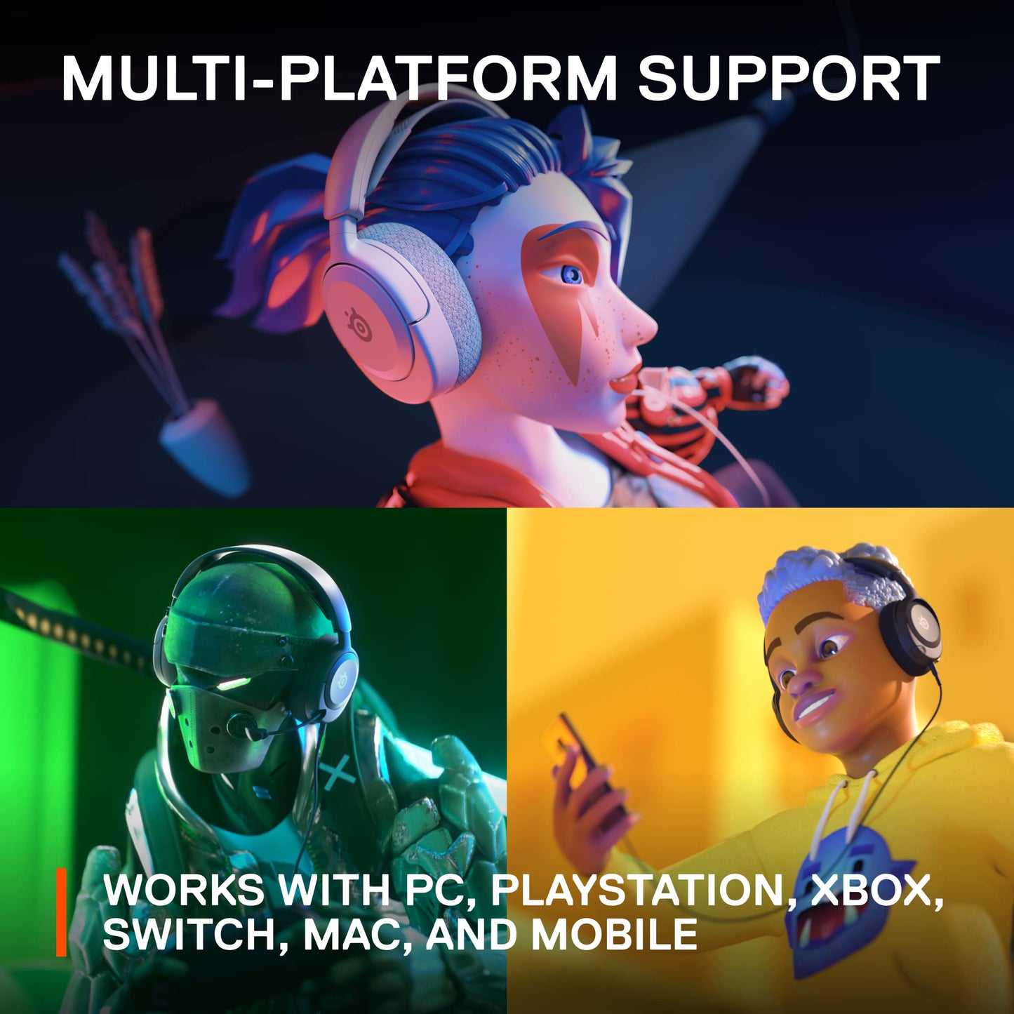 SteelSeries Arctis Nova 1 - Gaming Headset for PC, PS5, PS4, Switch, Xbox - Hi-Fi Drivers - 360° Spatial Audio - AirWeave Memory Foam Ear Cushions - Ultra Lightweight