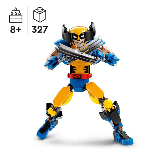 LEGO Marvel Wolverine Construction Figure, X-Men Action Figure Set with 6 Claw Elements, Play and Display Iconic Superheroes Collection, Collectible Toys 76257