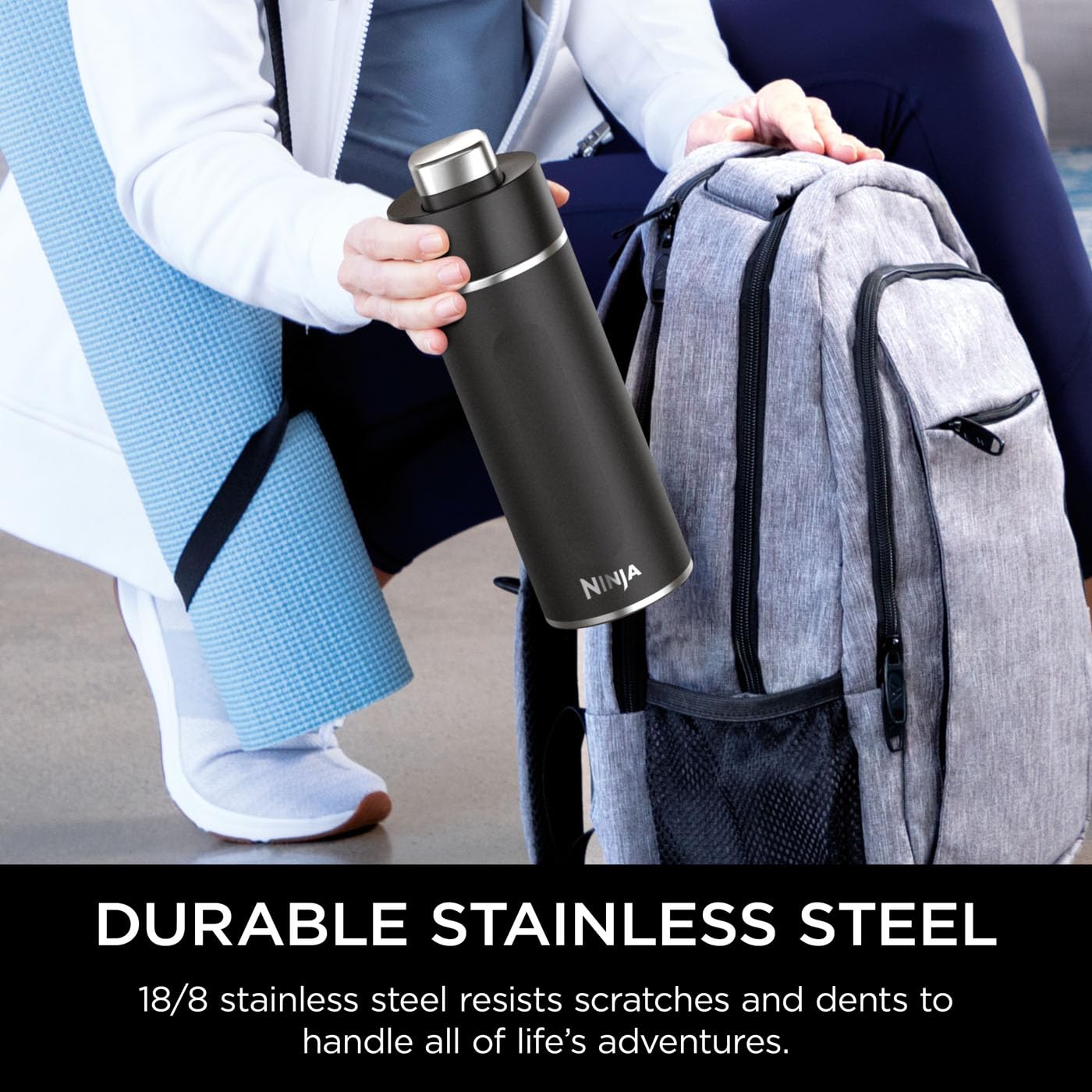 Ninja Thirsti Water Bottle and Flask 530 ML with Leak-Proof Lid