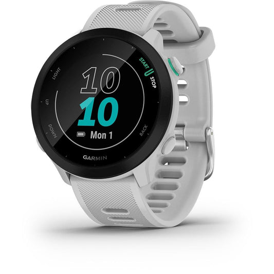 Garmin Forerunner 55 Easy to Use Lightweight GPS Running Smartwatch, Running and Training Guidance, Safety and Tracking Features included, Aqua