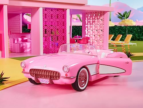 Barbie - Puppe mit Vintage-Kleid in rosa Vichy-Karo, Gänseblümchen-Accessoires, beweglich