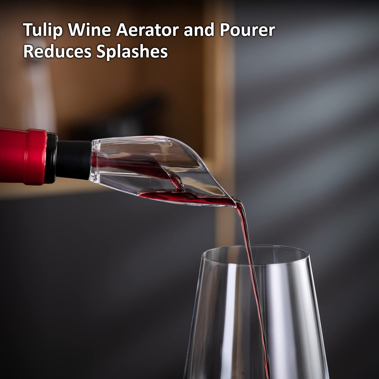 Haier Wine Aerator Pourer And Wine Bottle Stopper Set, Includes Tulip Wine Aerator Pourer, Wine Bottle Stopper, Premium Quality