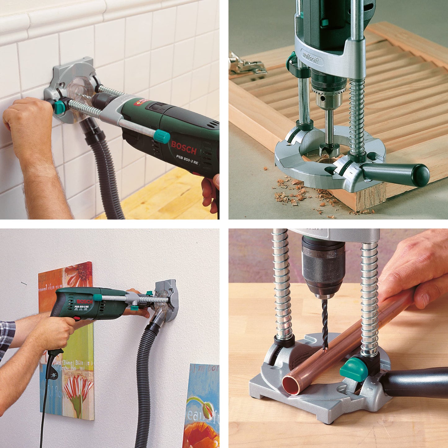 wolfcraft tecmobil Mobile Drill Stand I 4522000 I For safe mobile drilling