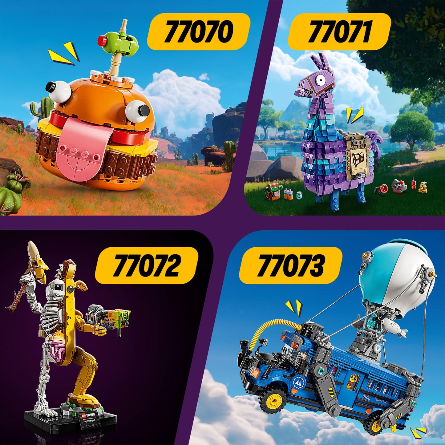 LEGO Fortnite Peely Bone Figure Set, Video Game Character Model Kit for Adults to Build, Desk Decoration, Gift for Men, Women and Gamers 77072