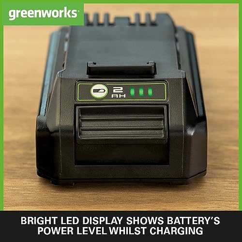 Greenworks 24V 2A Akku Ladegerät, für Greenworks 24V Batterien G24B2 & G24B4
