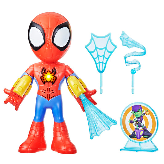 SPIDEY AND HIS AMAZING FRIENDS Marvel Electronic Suit Up Spidey Toy for Kids, Interactive Spider-Man Action Figure