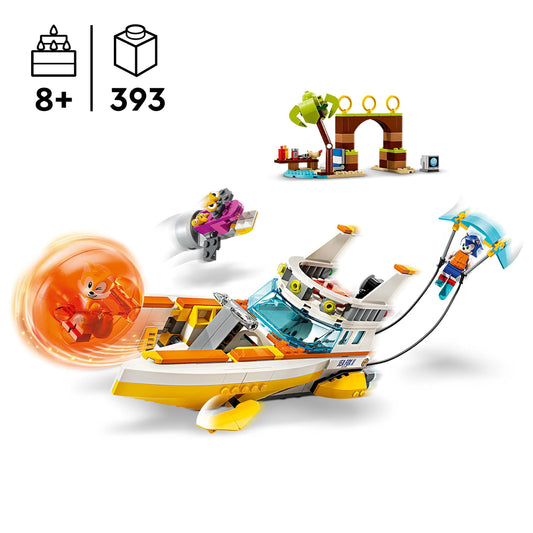 LEGO Sonic the Hedgehog Tails’ Adventure Boat Collectible Interactive Toy for 8 Plus Year Old Kids, Boys & Girls, Playset with Video Game Characters and Water Skis, Gamer Gift 76997