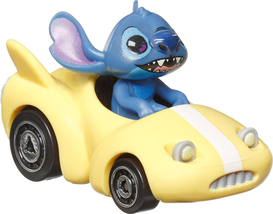 Hot Wheels RacerVerse, Set of 4 Die-Cast Disney Toy Cars Optimized for Hot Wheels Track with Popular Disney Characters as Drivers