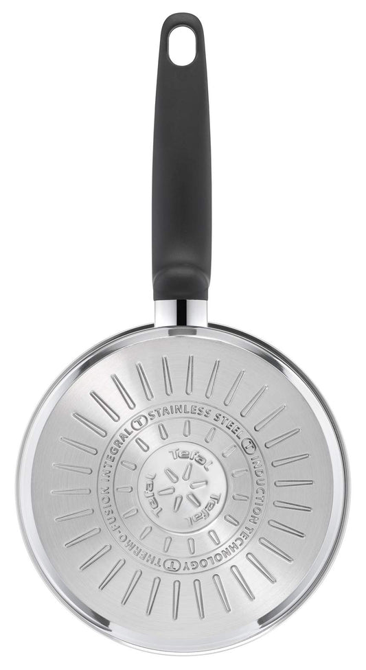 Tefal Primary E3082704 Saucepan 14 cm (1 L), Premium Quality Stainless Steel, Induction, Slow Cooking, Boiling