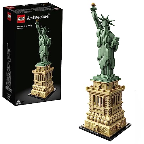 LEGO 21042 Architecture Freiheitsstatue, Modell zum Bauen, New York Souvenir, Geschenkidee für Kinder und Erwachsene